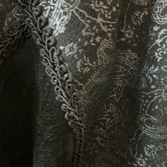 Wilson Leather Trench Women's Sz M Vintage 80s Paisley Embossed Suede Coat - Picture 9 of 13